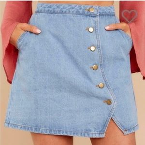 Honey Belle Denim Midi Skirt size Small